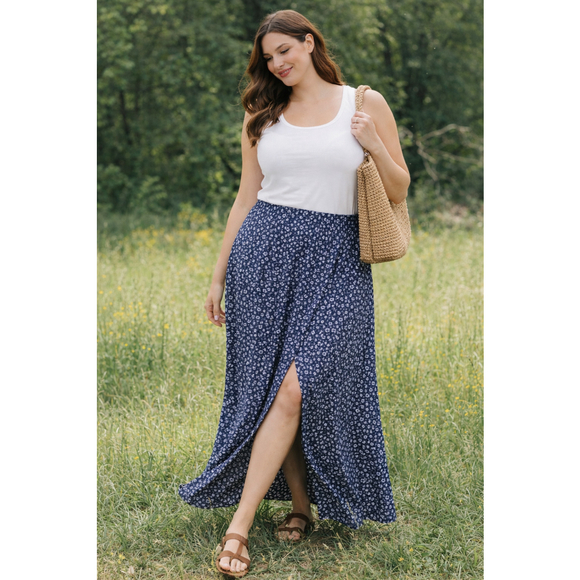 American Eagle Outfitters Dresses & Skirts - Vintage American Eagle Faux Wrap Maxi Skirt Large Floral Pockets